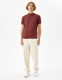 T-Shirt im Slim-Fit mit geripptem Stehkragen